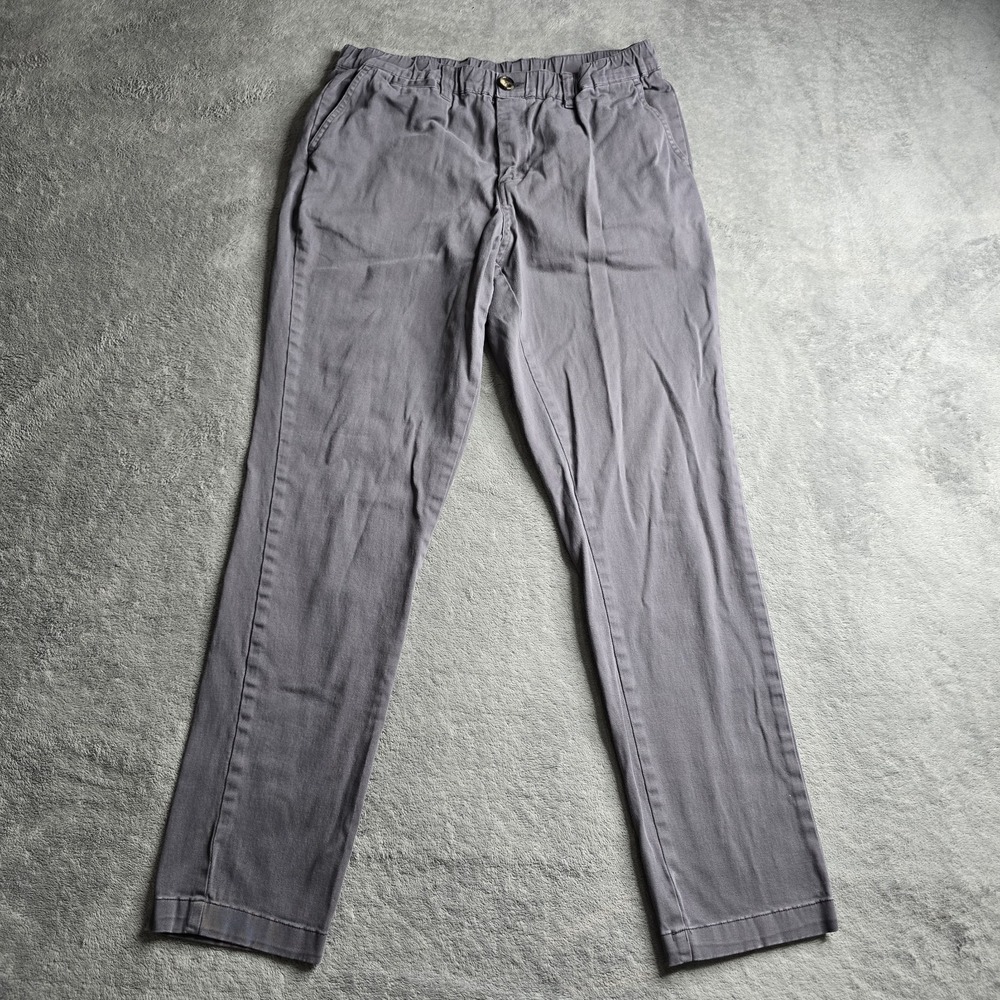 Cove USA Pants Mens 30x30 Chino Stretch Straight Leg Casual Charcoal Grey